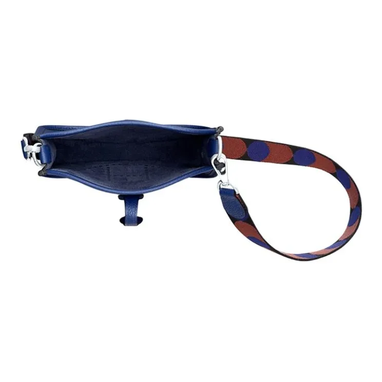 HERMES Maurice Cow Leather Shoulder Bag Crossbody Bag Mini Unisex Sapphire Blue/Black-2