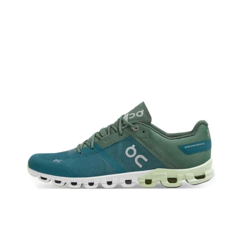 On Cloudflow Anti Slip Wear Resistant Low Top Casual Running Shoes Men's Blue-0