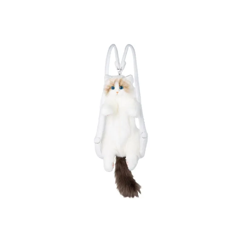 Meow In The Grass Plush Backpack Unisex Multicolor-0