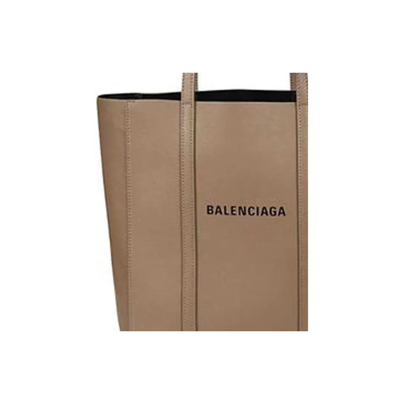 Balenciaga Leather Tote Bag Shopping Bag Handbag Women's Brown-2