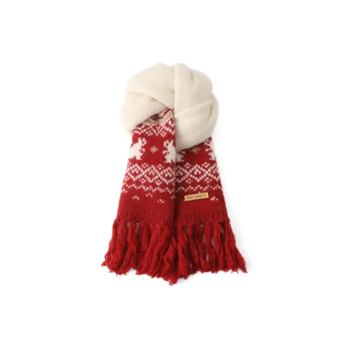 FREE RABBITⅡ Fall And Winter Thickened Warm Cold Resistant Atmosphere Scarf Unisex