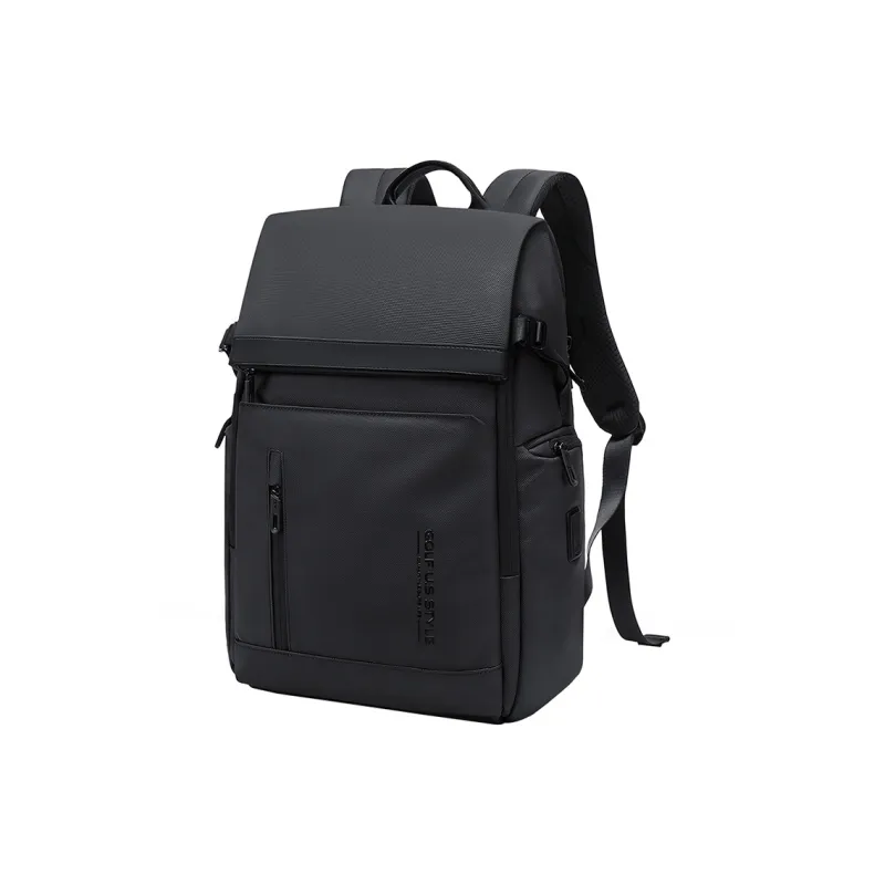 GOLF Fabric Backpack Regular Men's Black Khaki With Black-0