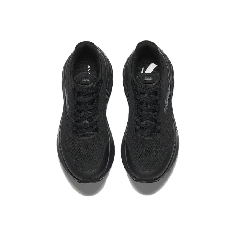 Anta Slip Resistant, Abrasion Resistant, Rebound Resistant Low Top Running Shoes Men's Black-2