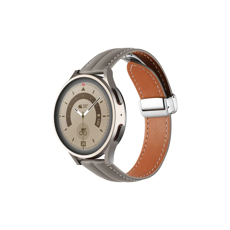 MSSM Watch Band Huawei Compatibility Genuine Leather Material-0