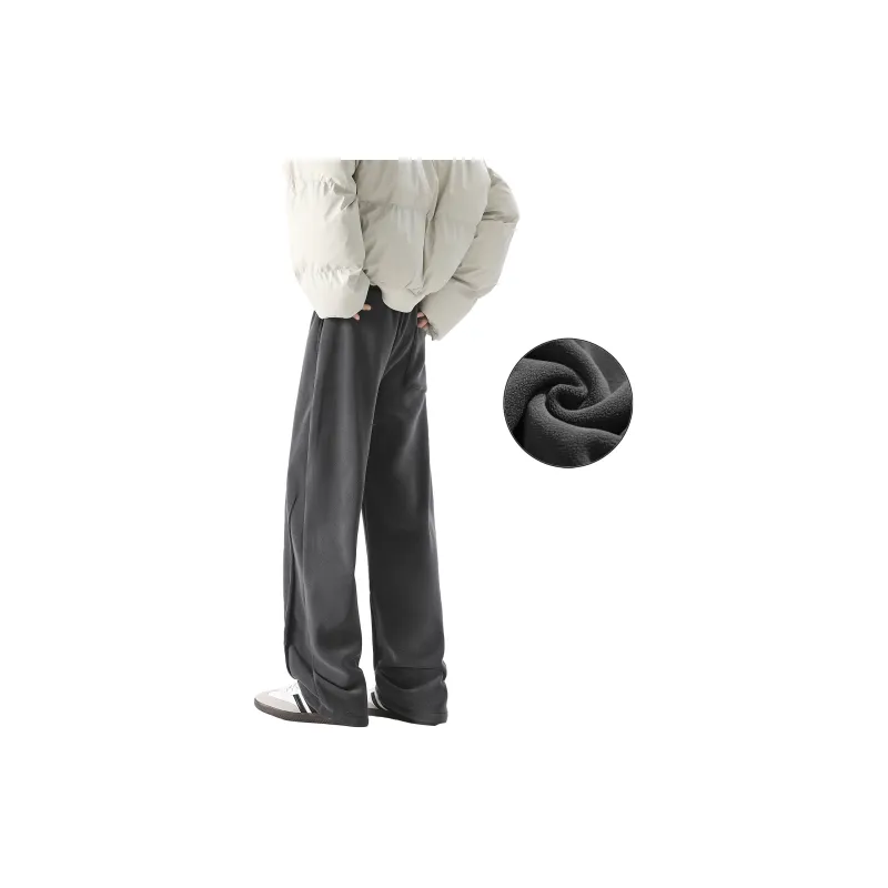 CELUCASN Casual Pants Unisex Steel Blue-3