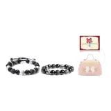 Fortune Beaded Bracelet Couple's (1 Pair)+Gift Box