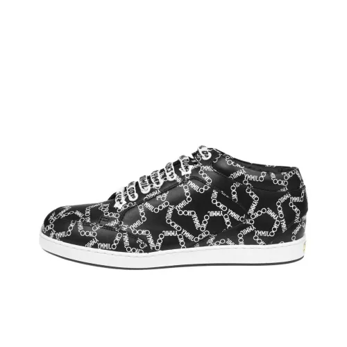 Jimmy Choo Miami Low Top Skateboard Shoes Women's Black White