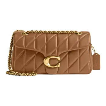 COACH Tabby Nappa Leather Crossbody Bag, Shoulder Bag Medium Size Women's Honey Brown