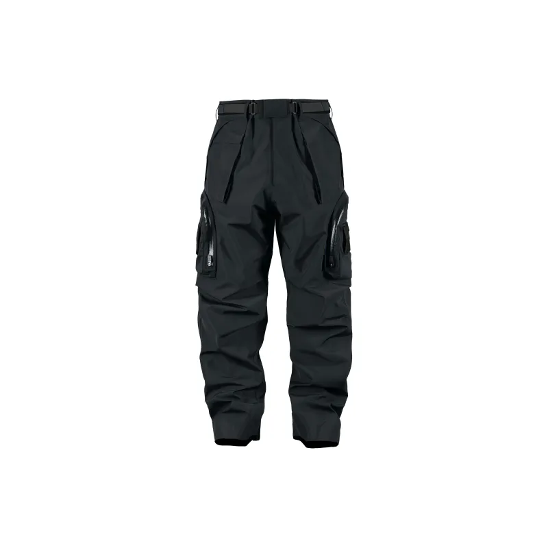 REINDEE LUSION Windbreaker Pants Unisex Black-1