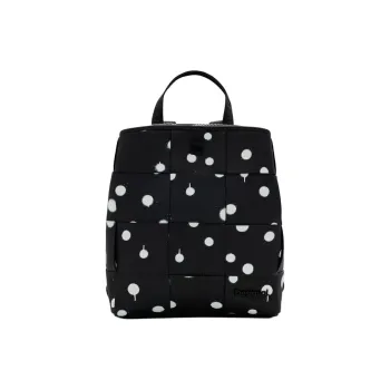 Desigual Leather Backpack Regular Women's Black