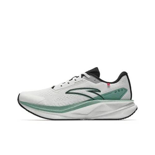 Anta Anti Slip And Wear Resistant Breathable Low Top Nitrogen Technology Casual Running Shoes Men's White Green Black