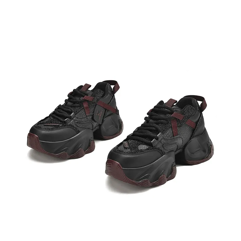 DAPHNE Warm Cushioning Height Increasing Wear-Resistant Lightweight Slip-Resistant Low-Top Chunky Sneakers Women's-17