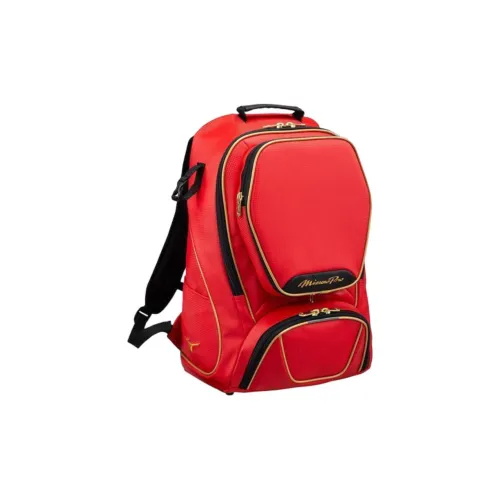 Mizuno Synthetic Leather Backpack Regular Unisex Red
