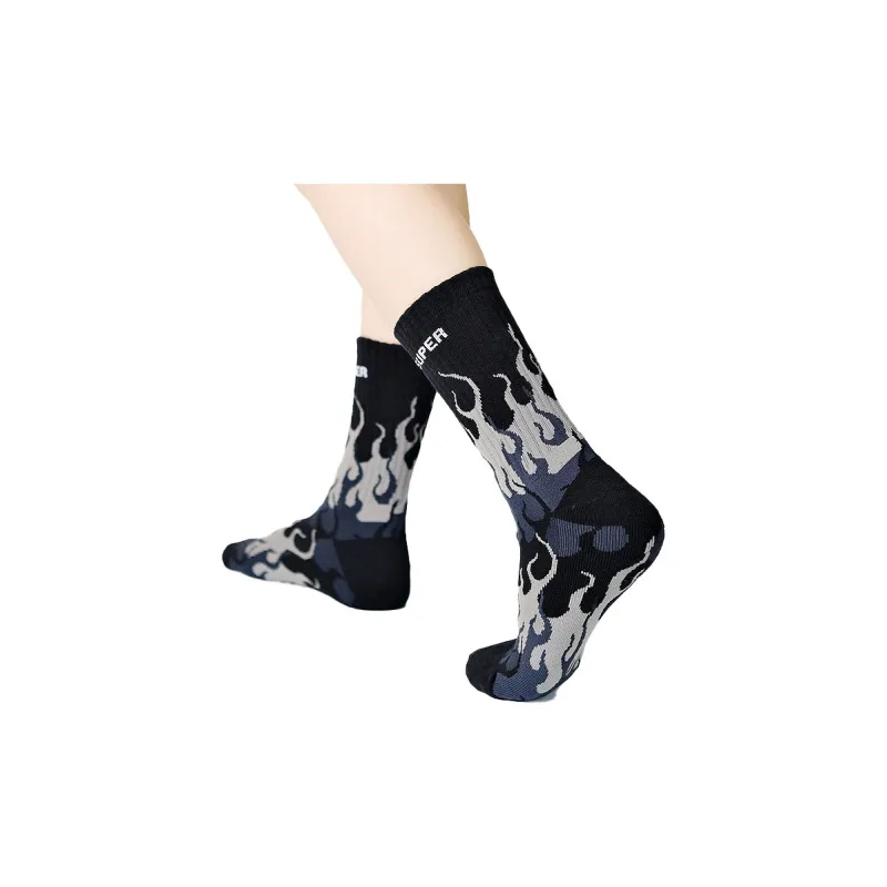 Vision Of Super Mid Calf Socks Unisex Black-1