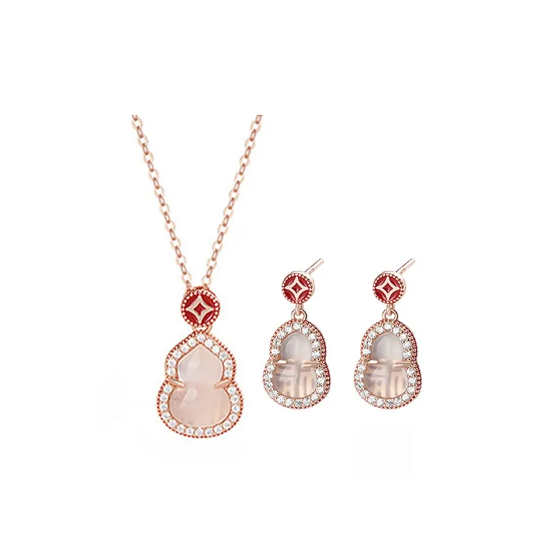 Suddenly Lucky Chalcedony Necklaces Women's-7