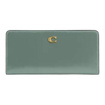 COACH Calfskin Wallet Small Size Women's Sage