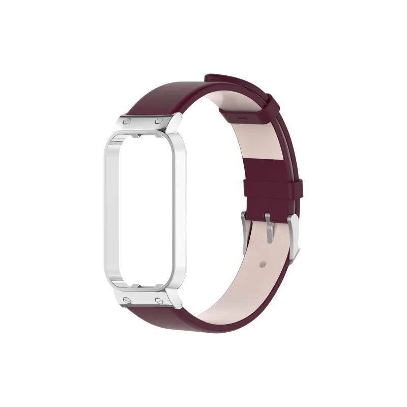 CHRROTA Compatible With Xiaomi Smart Band 8 Active Strap Redmi Band 2 Watch With Metal Frame Smart Watch Accessories-4