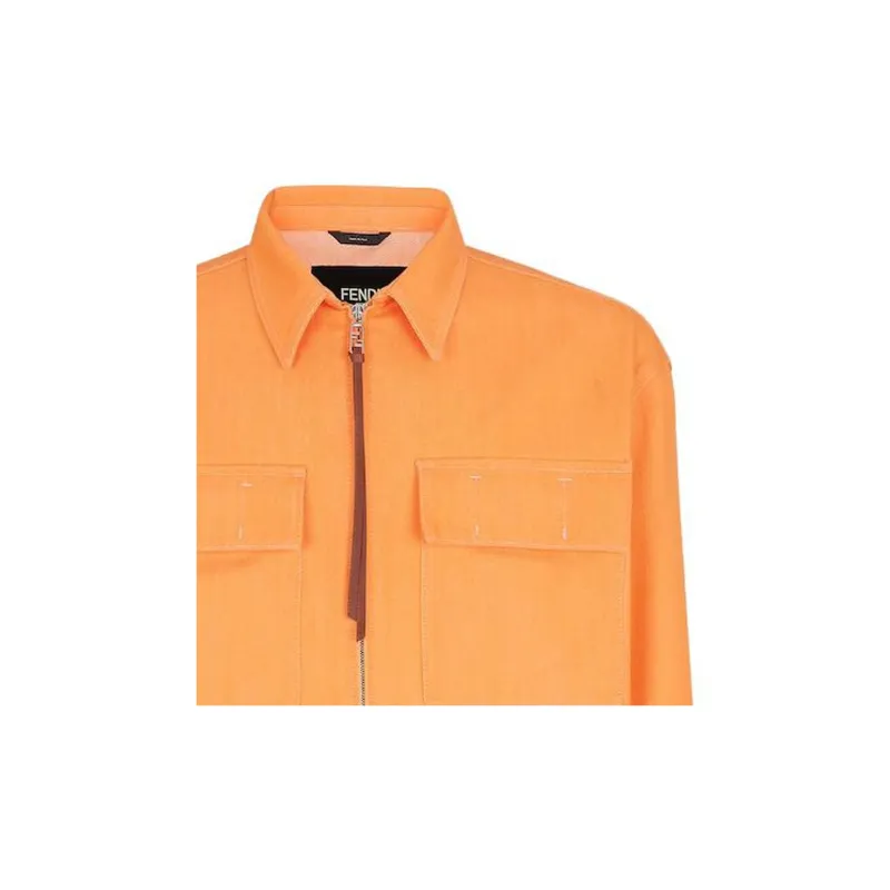 FENDI SS23 Jackets Coats Men's Orange-4