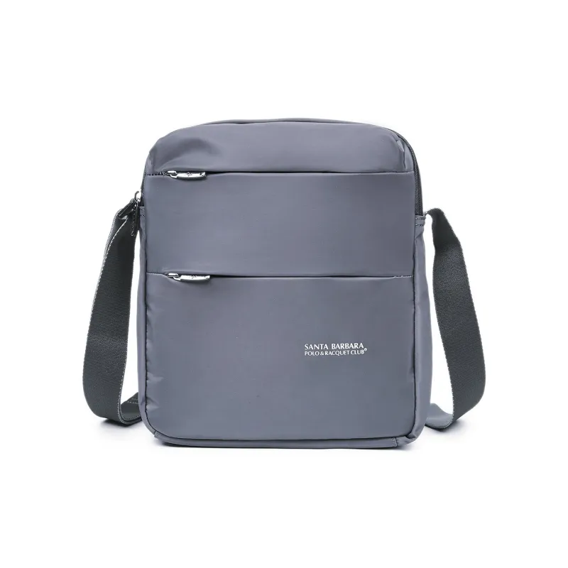SANTA BARBARA POLO & RACQUET CLUB Fabric Crossbody Bags Shoulder Bags Regular Men's Gray-0