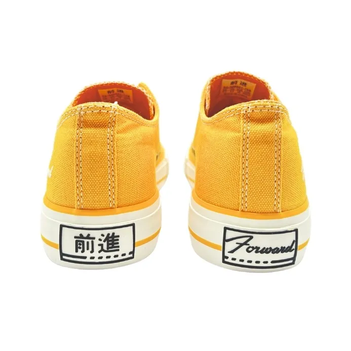 QIANJIN Slip Resistant, Abrasion Resistant, Lightweight Low Top Canvas Shoes Unisex Earth Yellow-4