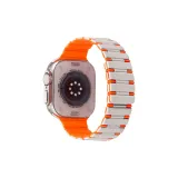 Omi Two-Tone Magnetic Strap, White Orange
