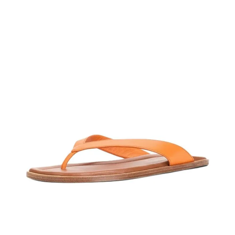 Staud Flip Flops Women's Orange-2