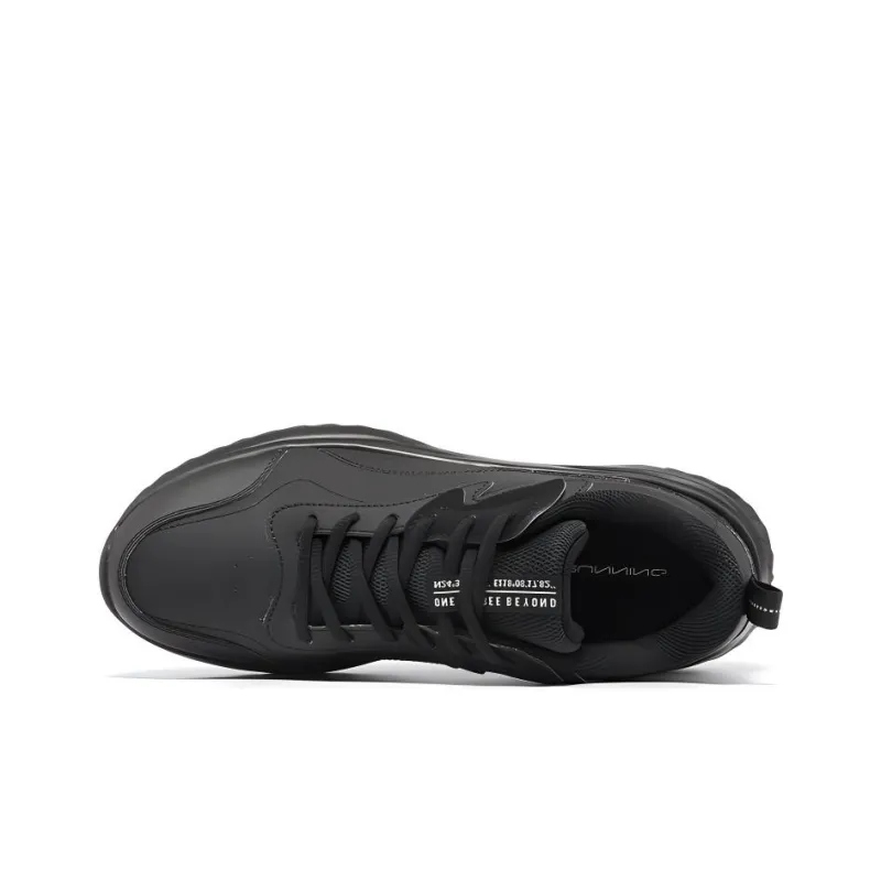 361° Flick Series Cushioning, Wear Resistant Low Top Running Shoes Men's Black-3