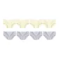 8 Pack (4 White Yellow+4 White Purple)