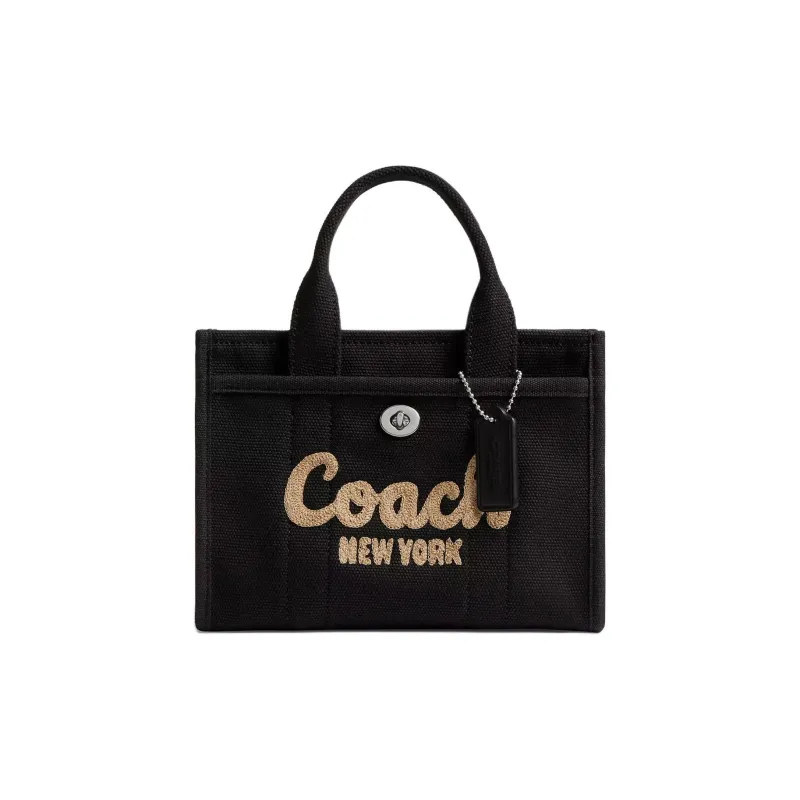 COACH Cargo Canvas Canvas Bag Shoulder Bag Crossbody Bag Handbag Small Size Women's Black-0