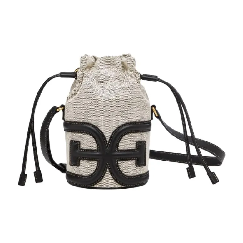 SAM EDELMAN Fabric Bucket Bags Crossbody Bag Shoulder Bag Small Size Women's Brown/Black-4