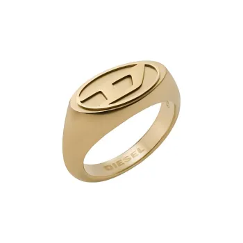 DIESEL Stainless Steel Rings Unisex Gold