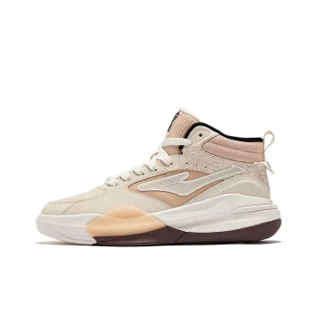 Erke Tang Palace Night Garden 3V2 Warm Anti Slip And Wear Resistant High Top Skateboard Shoes Women's Beige Brown