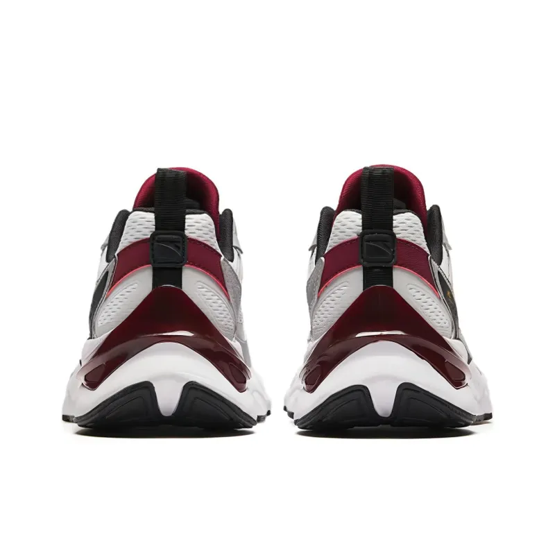 Anta Millennium 7 Cushioning Wear Resistant Low Top Casual Shoes Men's White Black Red-3