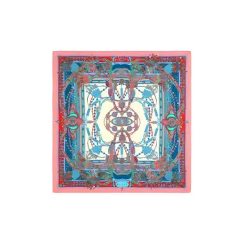 GUCCI Silk Scarves Women's Pink/Red