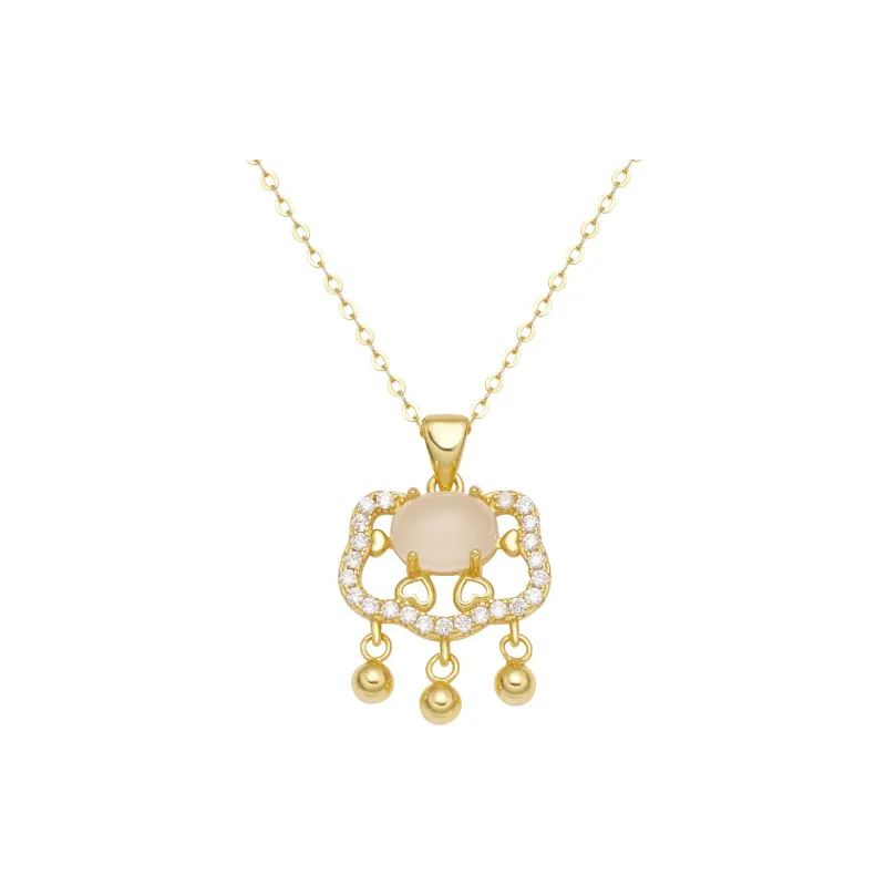 Gold Of China Chalcedony Necklaces Unisex-2