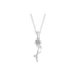 Plain Chain+Pendant+Crystal+Letter F