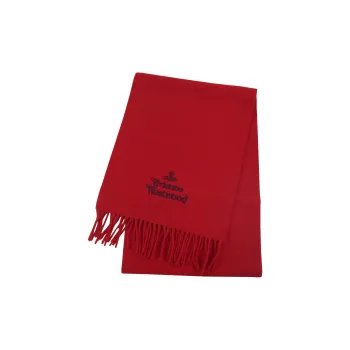 Vivienne Westwood Wool Knit Scarves Women's Red
