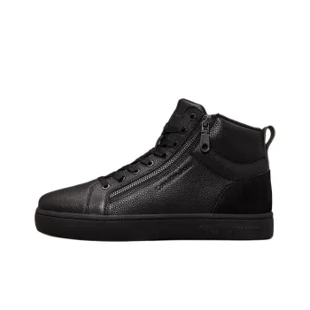 CKJ CALVIN KLEIN JEANS High Top Skateboard Shoes Men's Black