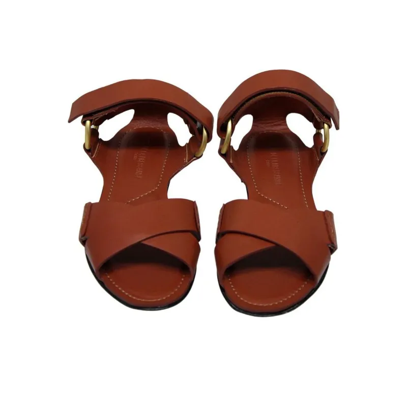 INES DE LA FRESSANGE One Strap Sandals Women's Brown-3