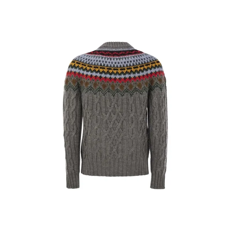 Moncler Cable Knit Crewneck Jumper-1