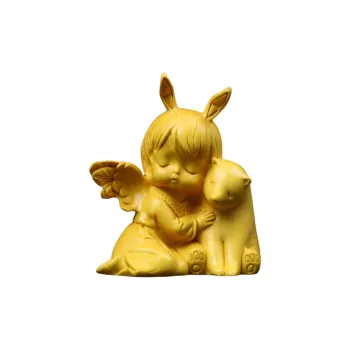 Finger Carpenter Boxwood Wooden Ornaments Unisex