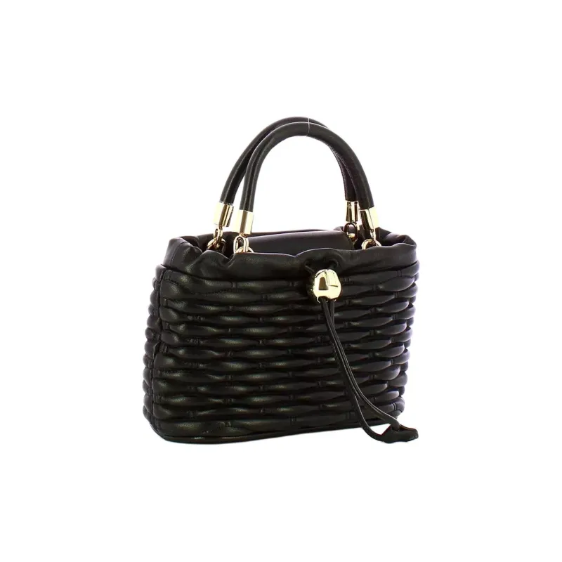 Furla Genuine Leather Shoulder Bag, Crossbody Bag, Handbag Mini Women's Black-2