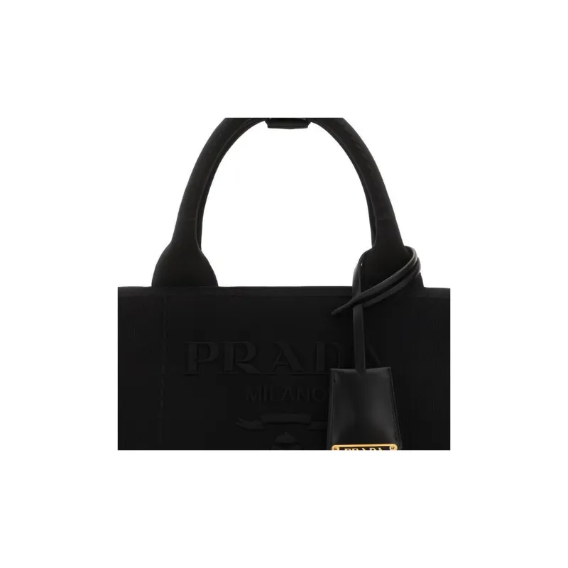 PRADA Canvas Crossbody One Shoulder Handbags Women's Black-3