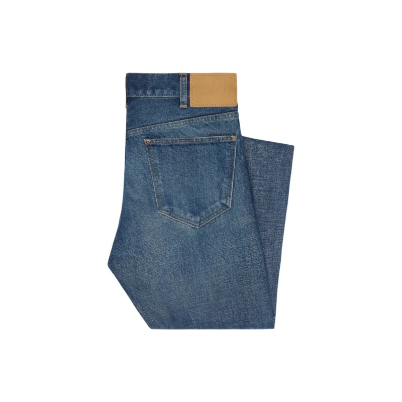 CELINE Françoise Jeans In Dark Union Wash Denim-1