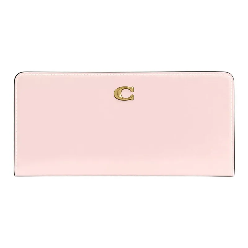 COACH Calfskin Wallet Small Size Women's Blush Color-0