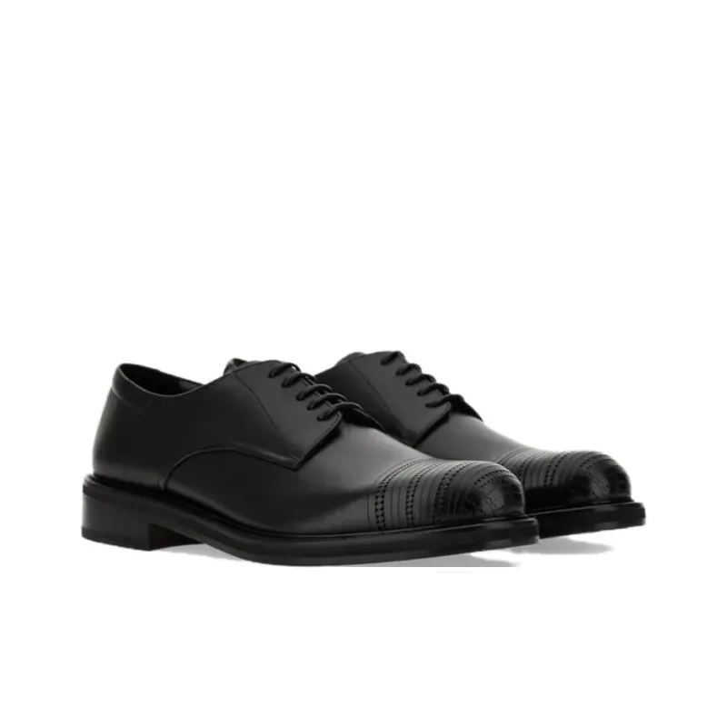 Canali Dress Shoes Men Low-Top Black-2