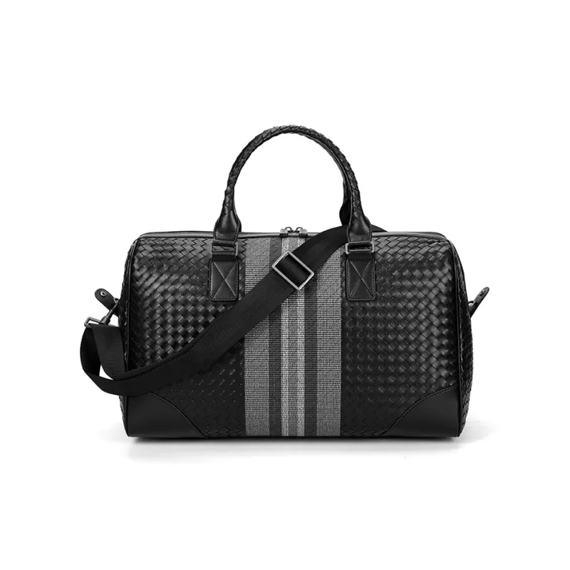 DOSRFINI Microfiber Leather Handbag Regular Men's Black-3