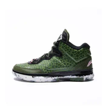 LINING WOW 1 Basketball Shoes Men High Top Green
