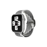 Sliding Buckle Double Wrap Woven, Gradient Black