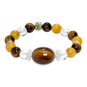 JINGCHENGGOU Tiger's Eye Stone Bracelets Unisex